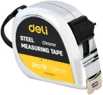 DELI STEEL TAPE MEASURE 5M/16'x19MM SILVER