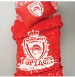 Κουβέρτα Βελουτέ Μονή Palamaiki Olympiacos Velour 3 155x215