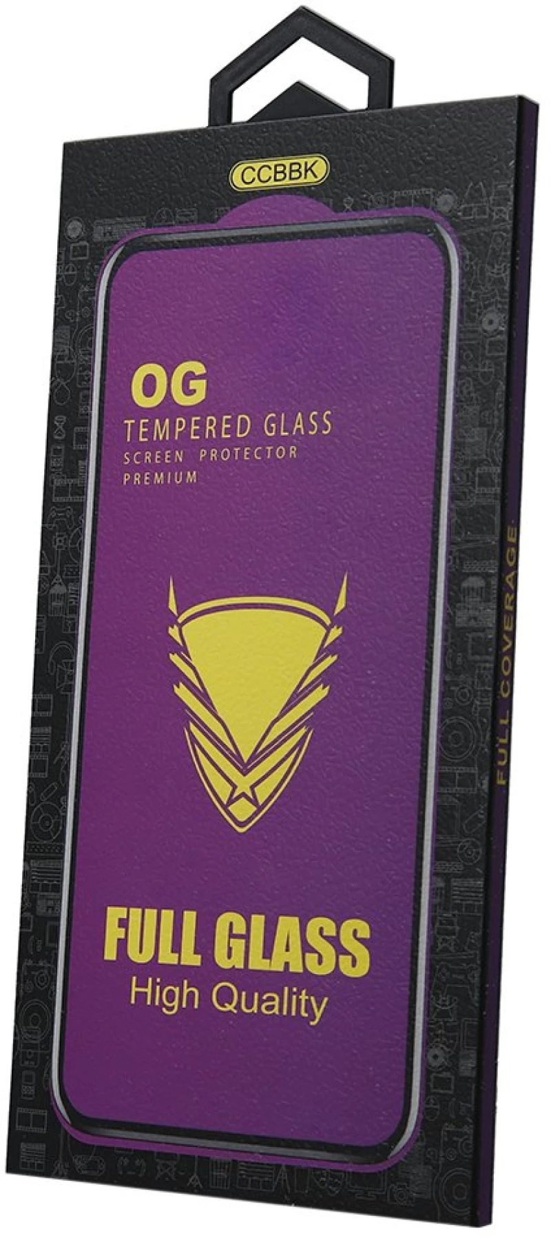 Tempered Glass OG Premium for Samsung Galaxy S26 black frame fingerprint-compatible