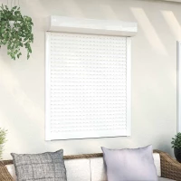 Ρολό εισόδου Λευκός 100 x 130 cm Αλουμίνιο και Πολυουρεθάνη Λευκό 42047055