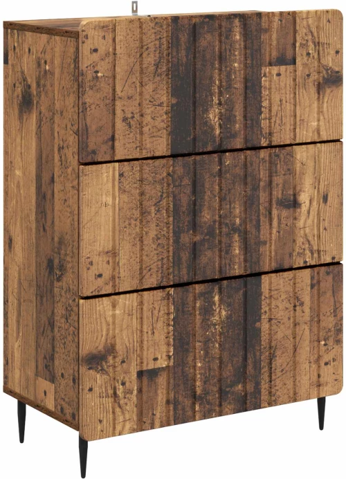 Ντουλάπι με Συρτάρια Παλαιωμένο ξύλο 66 x 34,5 x 92 εκ. Καφέ 894383