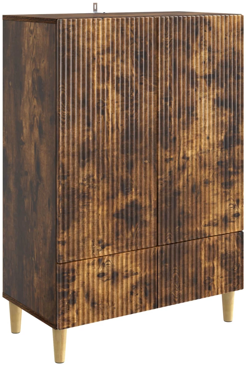Πλαϊνό γραφείο Καπνισμένο Ξύλο Δρυός 66 x 34,5 x 95 εκ. Καφέ 894670
