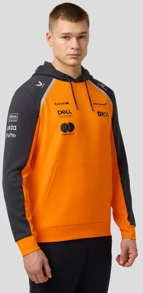 McLaren 2025 Team Hooded Sweat - Unisex - ORANGE