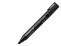 Staedtler Μαρκαδόρος Ανεξίτηλος Lumocolor Με Πλακέ Μύτη Μαύρο