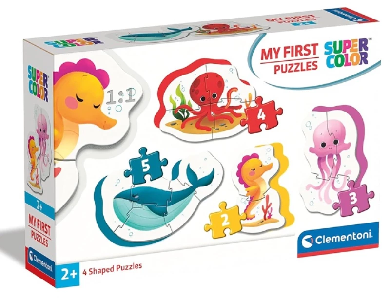 CLEMENTONI MY FIRST PUZZLES 2-3-4-5 ΤΕΜ SUPER COLOR SEA LIFE 87449 / 20835
