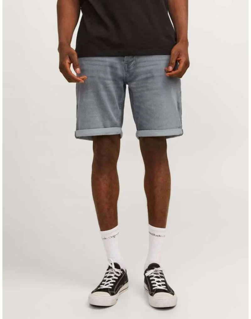 Jack&Jones 12249214 Ανδρική Βερμούδα Τζιν Γκρι