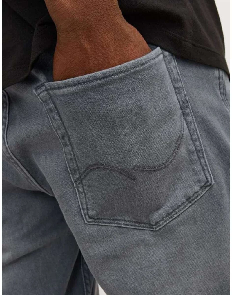 Jack&Jones 12249214 Ανδρική Βερμούδα Τζιν Γκρι