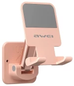 Awei X36 Επιτοίχια Βάση Ροζ