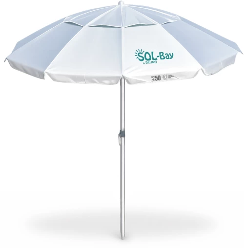 BRUNO ομπρέλα παραλίας αλουμινίου SOL-BAY BRN-0286, 2m, UPF 50+, σκελετός Fiberglass, ρυθμιζόμενη