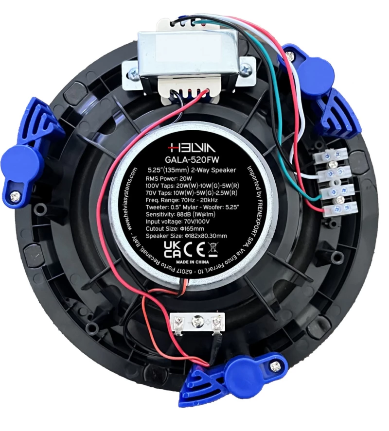 Helvia GALA 520FW - Ηχείο Οροφής Ομοαξονικό 5.25” 2-Way, 20W/100V
