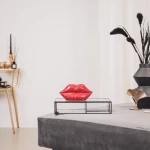 HOUSEVITAMIN Διακοσμητικό Βάζο Lip Red
