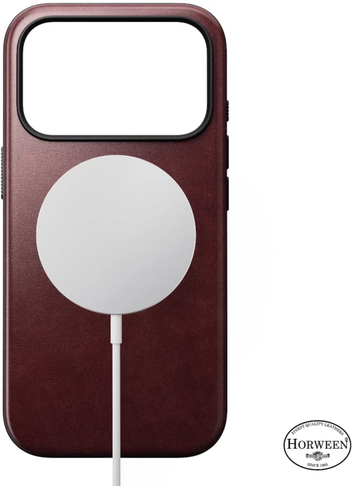 Nomad Modern Leather Case mobile phone case 17.5 cm (6.9") Cover Burgundy