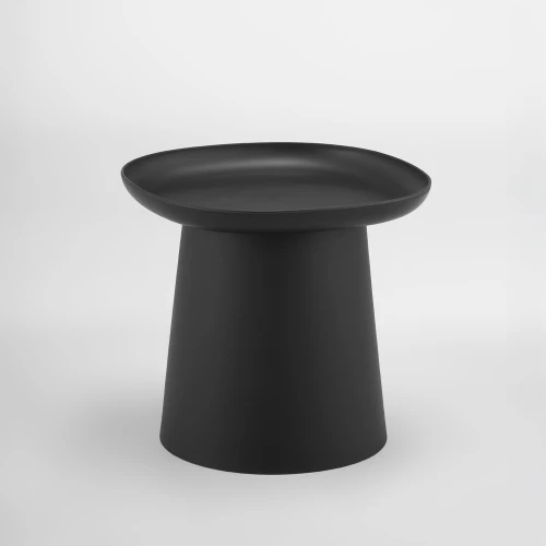 PLATE COFFEE TABLE ΜΑΥΡΟ 50x50x47.5cm