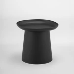 PLATE COFFEE TABLE ΜΑΥΡΟ 50x50x47.5cm