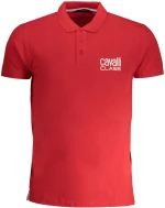 Cavalli Class Ανδρική μπλούζα Polo κοντομάνικη, 100% Βαμβάκι, Red