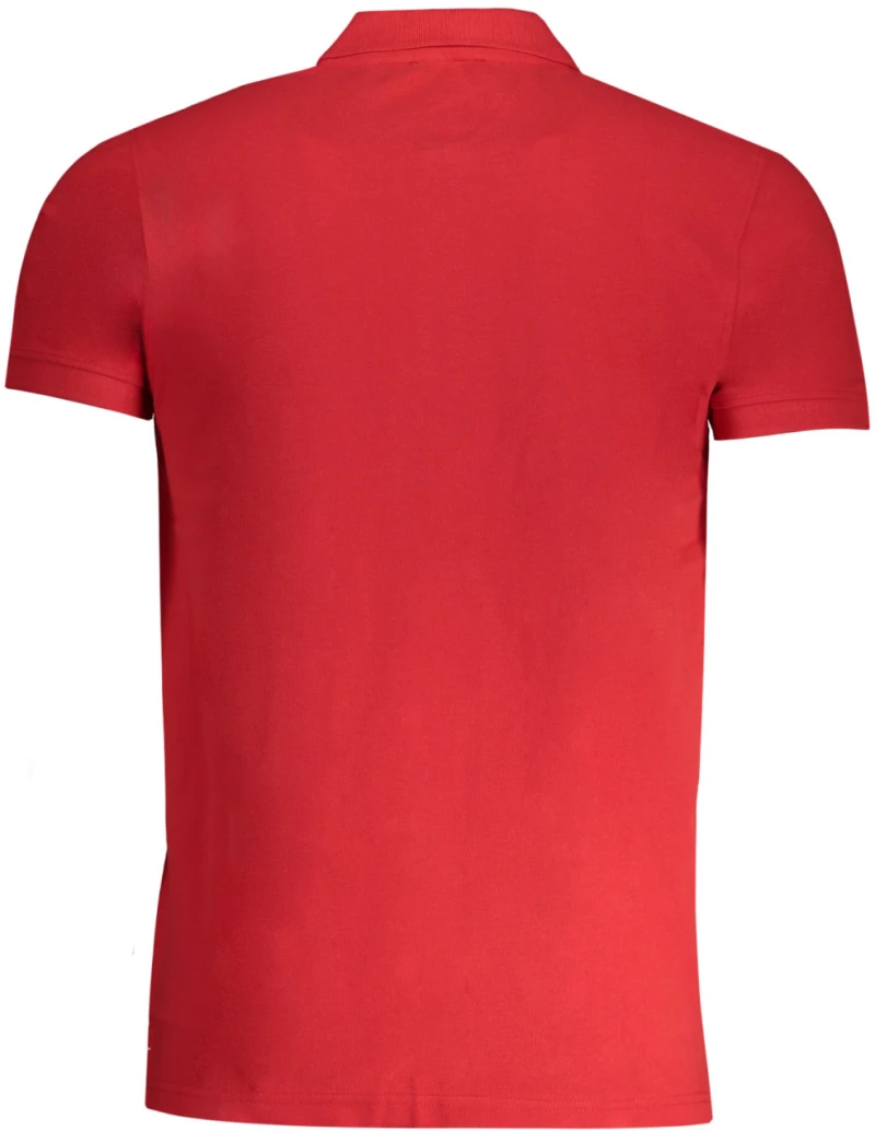 Cavalli Class Ανδρική μπλούζα Polo κοντομάνικη, 100% Βαμβάκι, Red