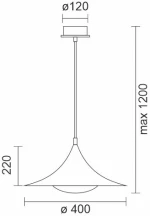 ΚΡΕΜΑΣΤΟ ΦΩΤΙΣΤΙΚΟ LED ΕΣΩΤΕΡΙΚΟΥ ΧΩΡΟΥ 20W 3329
