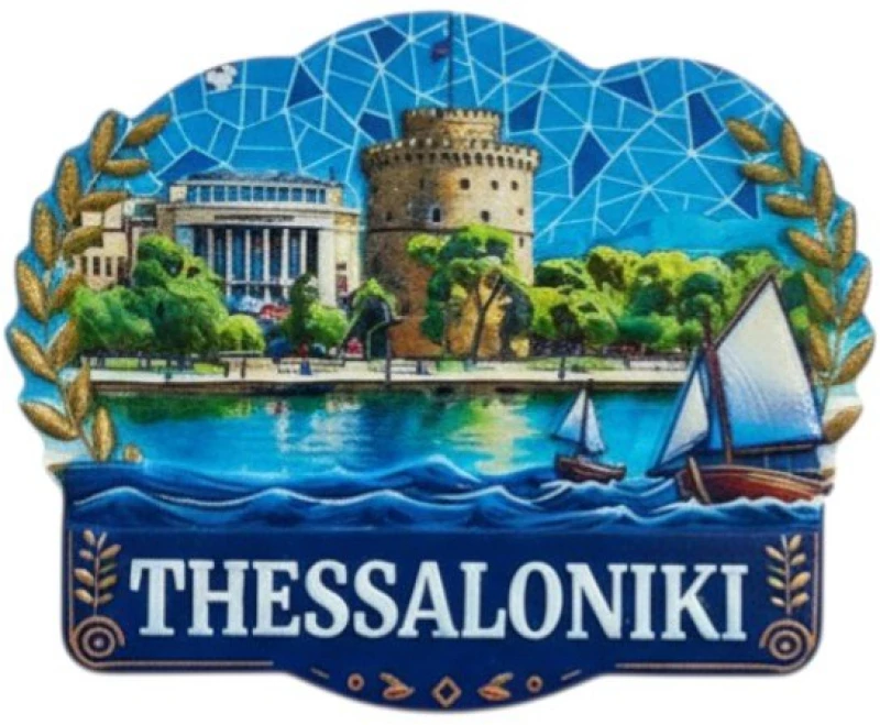 Τουριστικό μαγνητάκι Souvenir - Σετ 12pcs - Thessaloniki - 678574
