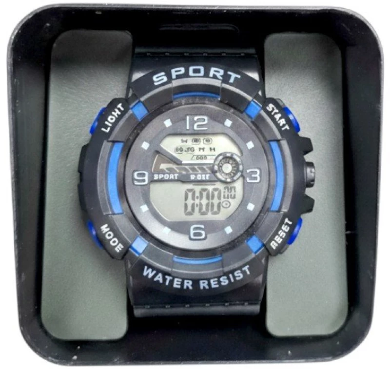 Ψηφιακό ρολόι χειρός - 6859 - 115185 - Black/Dark Blue