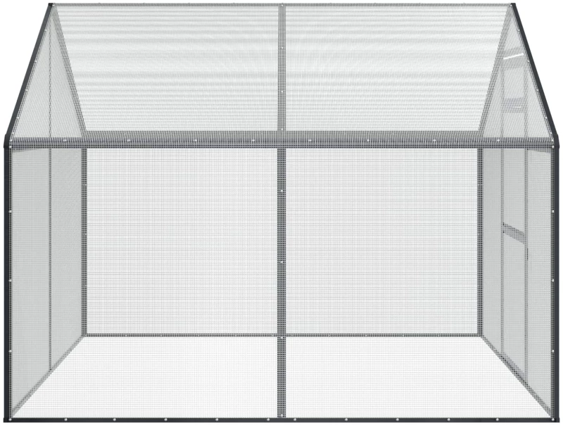 vidaXL Κλουβί Πουλιών Ανθρακί 181,5 x 221 x 173,5 εκ