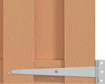vidaXL Πύλη Κήπου 100 x 112 cm WPC και Αλουμίνιο Καφέ