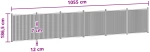 vidaXL Πάνελ Φράχτη 6 pcs WPC και Αλουμίνιο Μαύρο