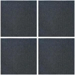 vidaXL Πλακάκι Χαλιού Μπλε Γκρι 50 x 50 cm 4 pcs
