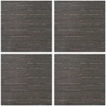 vidaXL Πλακάκι Χαλιού Ριγέ Σκούρο Καφέ 50 x 50 cm 4 pcs