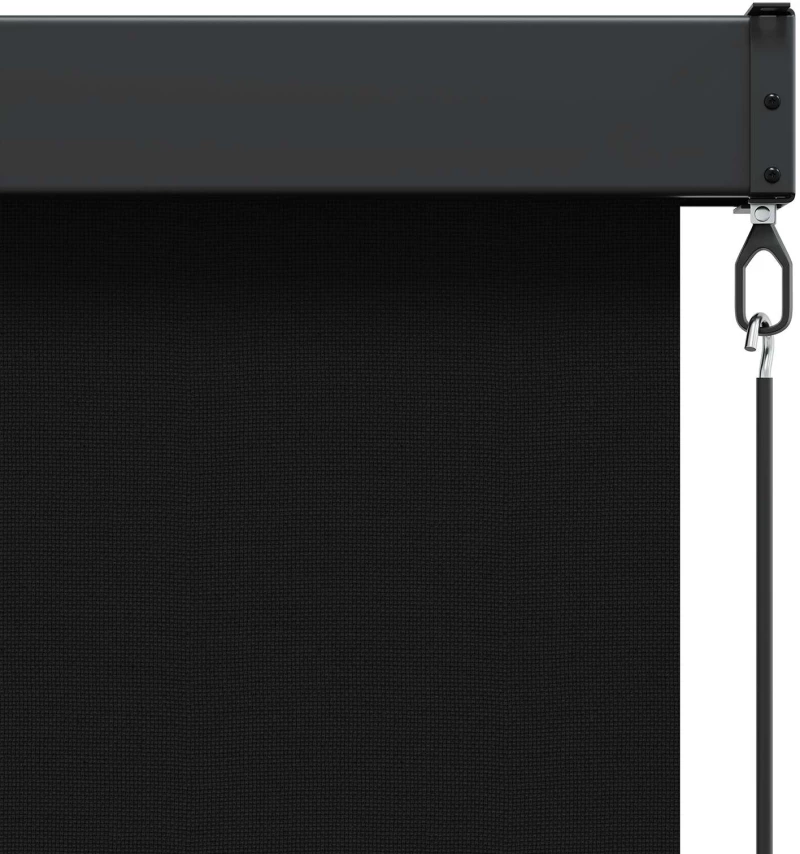 vidaXL Ρόλερ Μαύρο 140 x 250 cm Ύφασμα και Αλουμίνιο
