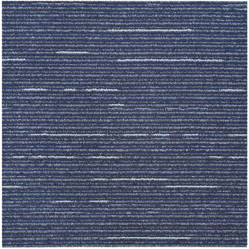 vidaXL Πλακάκι Χαλιού Ραβδωτό Μπλε 50 x 50 cm 36 pcs