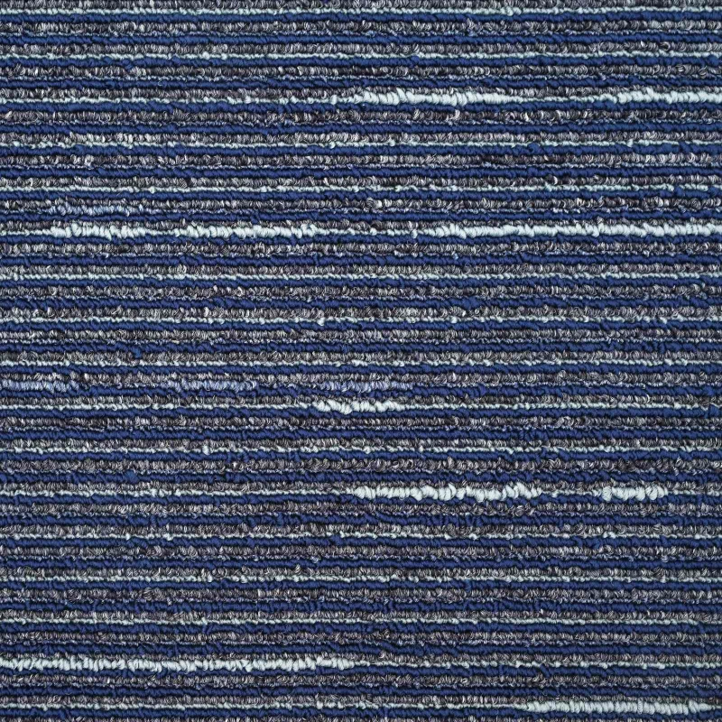 vidaXL Πλακάκι Χαλιού Ραβδωτό Μπλε 50 x 50 cm 36 pcs