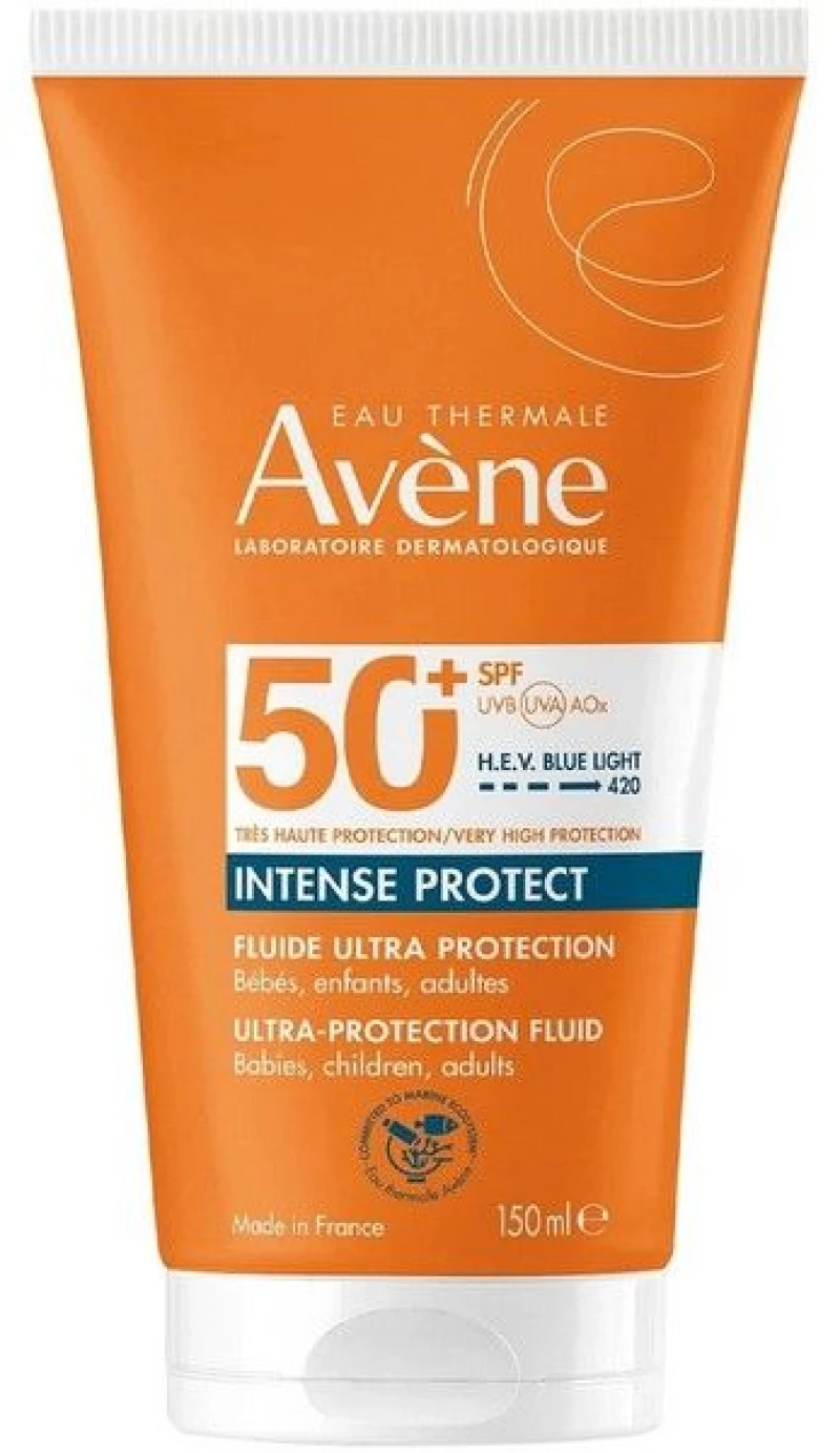 Avene Promo Set Intense Protect SPF50+ Fluid 150ml & After Sun Restorative Lotion for Face & Body 50ml