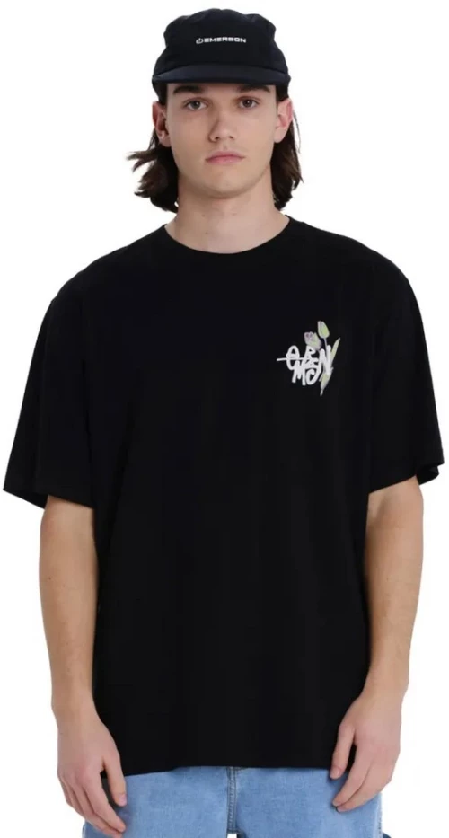 Emerson Men's s/s T-Shirt 261.EM33.48 261.EM33.48-BLACK EMERSON Μαύρο