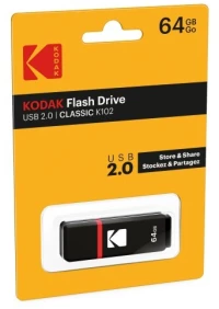 USB Stick Kodak K102 64GB Usb 2.0 Μαύρο