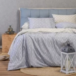Παπλωματοθήκη River Light Grey Melinen Μονό 165x245cm Βαμβάκι-Πολυέστερ