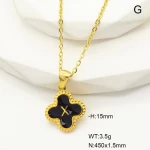 Ατσάλινο κολιέ με αρχικό γράμμα X (N3451)