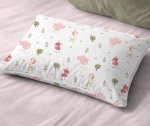Μαξιλαροθήκη Παιδική 50x70 Happy Safari 712 White-Pink Dimcol