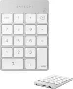 Αριθμητικό Πληκτρολόγιο Satechi Slim Wireless Keypad USB-C Ασύρματο Bluetooth από Αλουμίνιο - Silver (ST-KSALKPS)