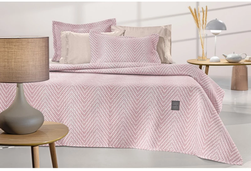 Σετ Κουβερλί Υπέρδιπλο 2 Τεμαχίων Guy Laroche Vera Pudra 220x240