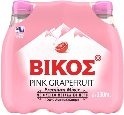 Βίκος Pink Grapefruit 6x330ml