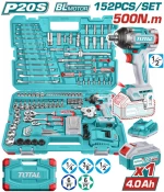 Total THKTHP31522 Μπουλονόκλειδο Μπαταρίας 20V 1x4Ah με Υποδοχή 1/2"