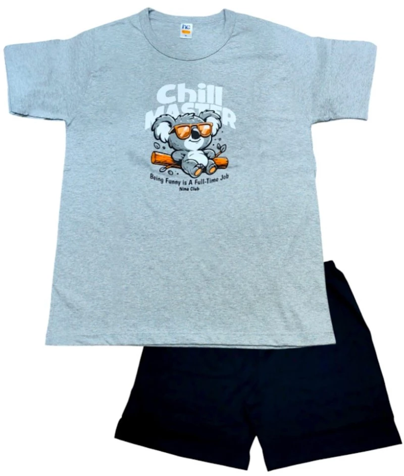 ΠΙΤΖΑΜΑ ΑΝΔΡΙΚΗ NINA CLUB 155/26 ΓΚΡΙ (S - XXL)