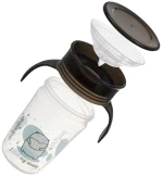 Εκπαιδευτικό Ποτηράκι 360° 240 ml με Χερούλια Black
