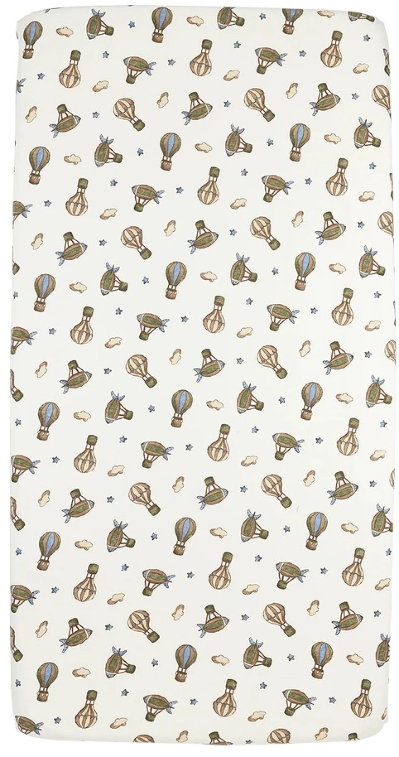 Meyco Σεντόνι με Λάστιχο Jersey Air Balloons Multicolour 70×140/150cm