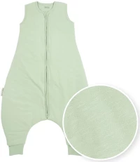 Meyco Υπνόσακος με πόδια Slub – soft green (9 μηνών-5 ετών) - 80cm