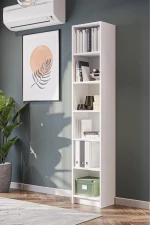 Stewehome Βιβλιοθήκη με 5 ράφια για γραφείο ή σαλόνι 40x28x200 cm