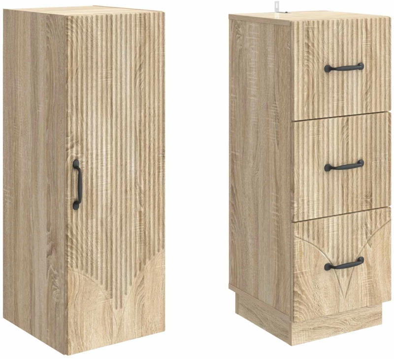vidaXL Σέτ Ντουλαπιών 2 pcs Sonoma Δρυς 33 x 34,5 x 87 εκ.
