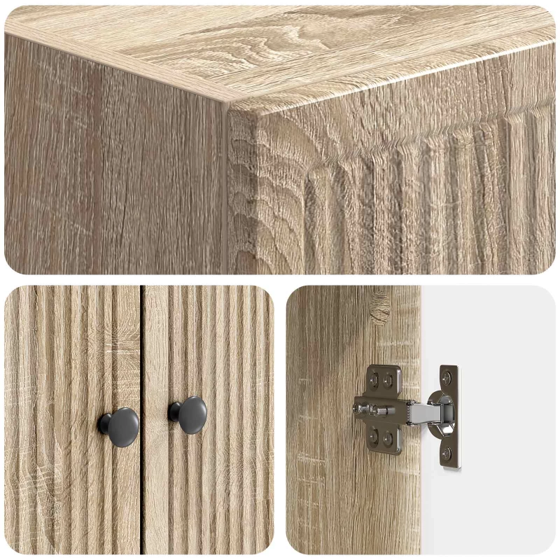 vidaXL Σέτ Ντουλαπιών 2 pcs Sonoma Δρυς 66 x 34,5 x 90 εκ