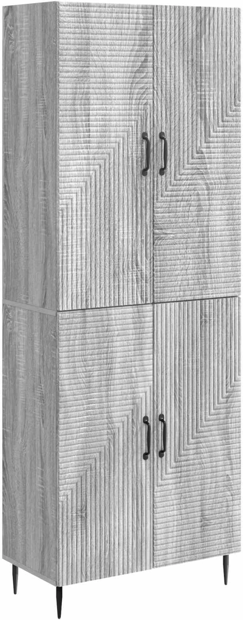 vidaXL Σέτ Ντουλαπιών 2 pcs Γκρι Sonoma 66 x 34,5 x 89,5 εκ