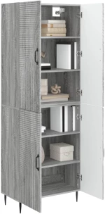 vidaXL Σέτ Ντουλαπιών 2 pcs Γκρι Sonoma 66 x 34,5 x 89,5 εκ
